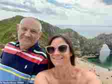 He had been travelling in his Citroen Relay with his wife Rachel Benn (pictured together), 46, when he was struck near Birmingham as they headed home from a holiday in Dorset