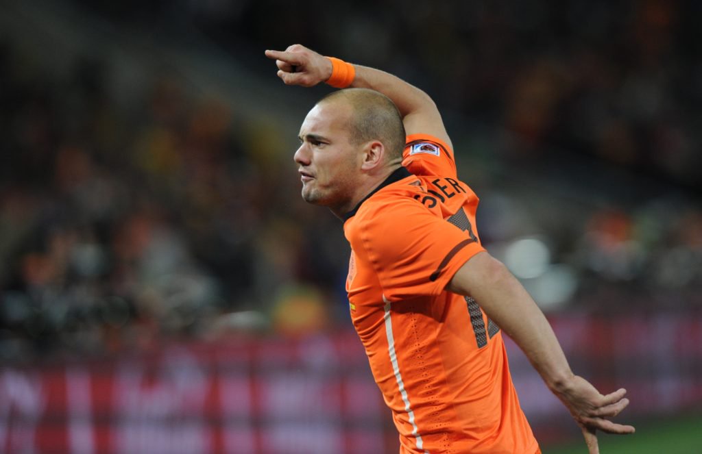 Netherlands' midfielder Wesley Sneijder