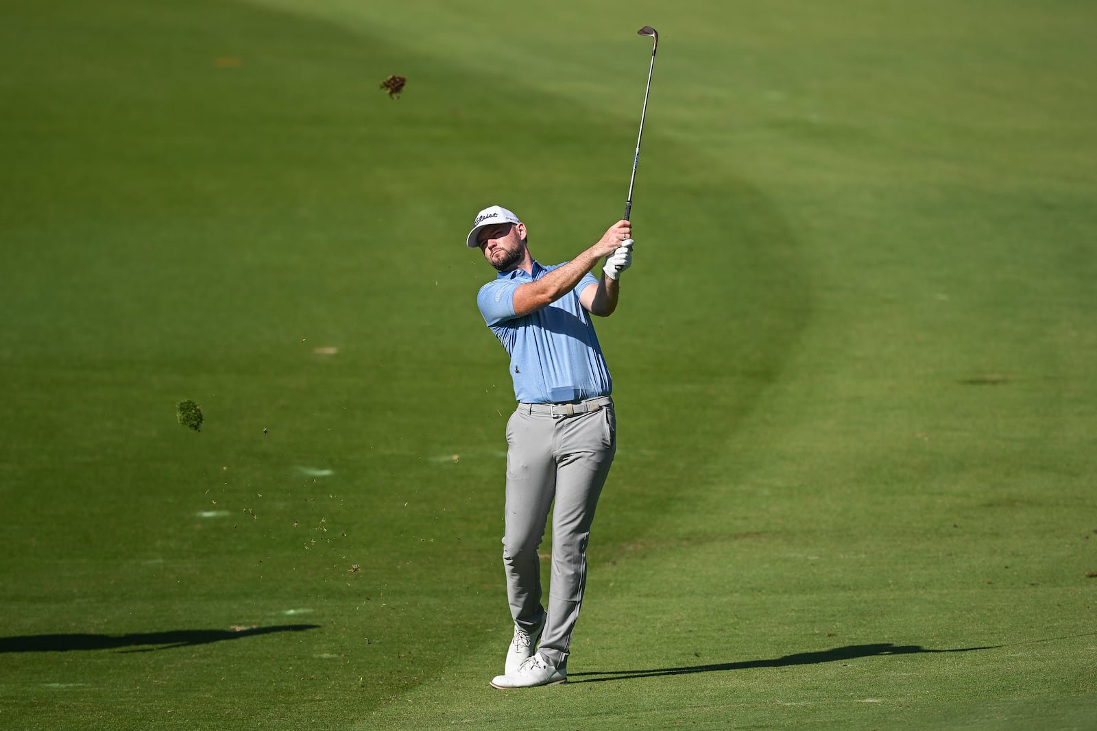 Liam Nolan of Ireland plays his second shot on the fifth hole on day two of the Grand Final at Club de Golf Alcanada. Photograph: Octavio Passos/Getty