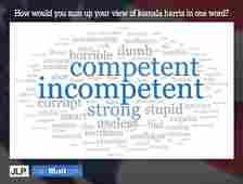 J.L. Partners asked 1000 likely voters for their one-word summary of Kamala Harris