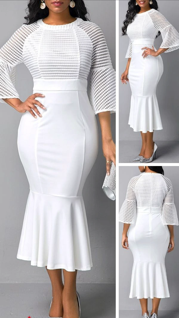 Here are some pictures of white fabric clothes designs for ladies (photos)