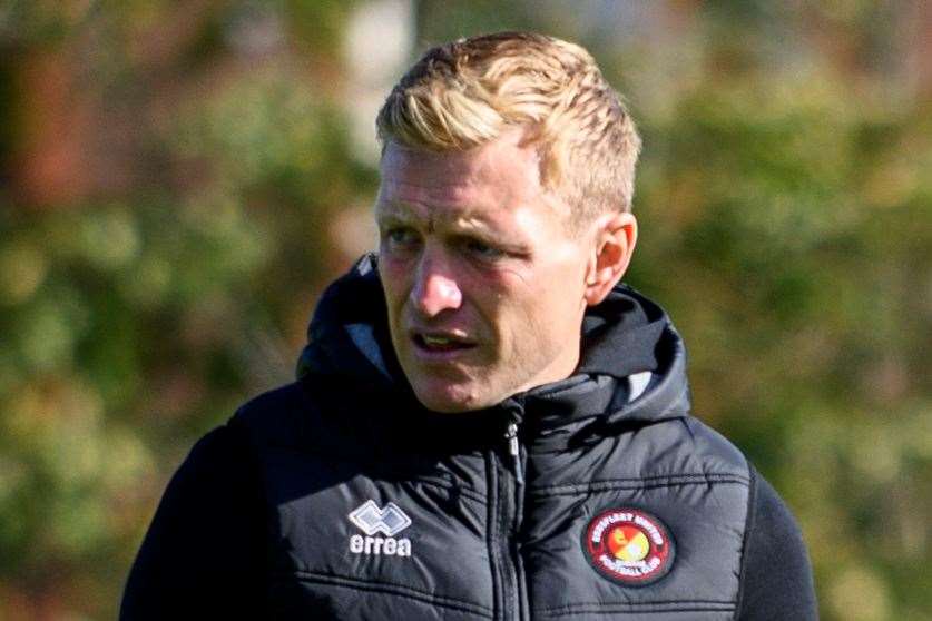 Ebbsfleet manager Josh Wright. Picture: Ed Miller/EUFC