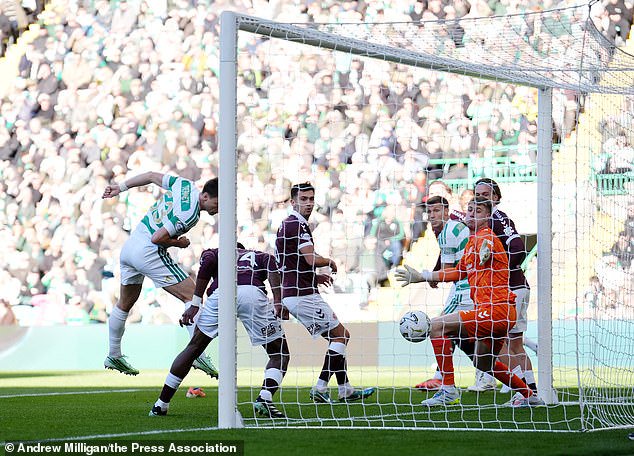 Kieran Tierney nods home the opener to kickstart a day Celtic fans will long remember