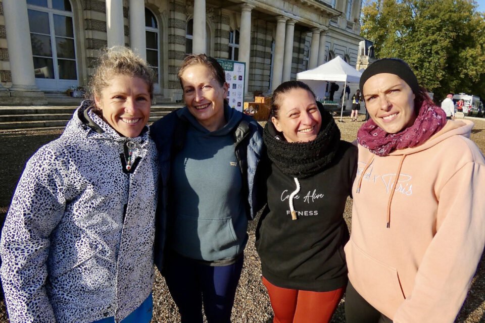 Quatre participantes avant le départ