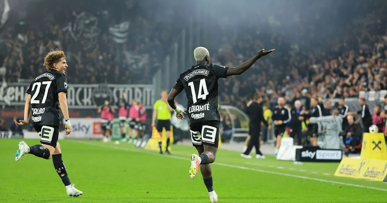 Sturm zerlegt den GAK im Grazer Derby komplett