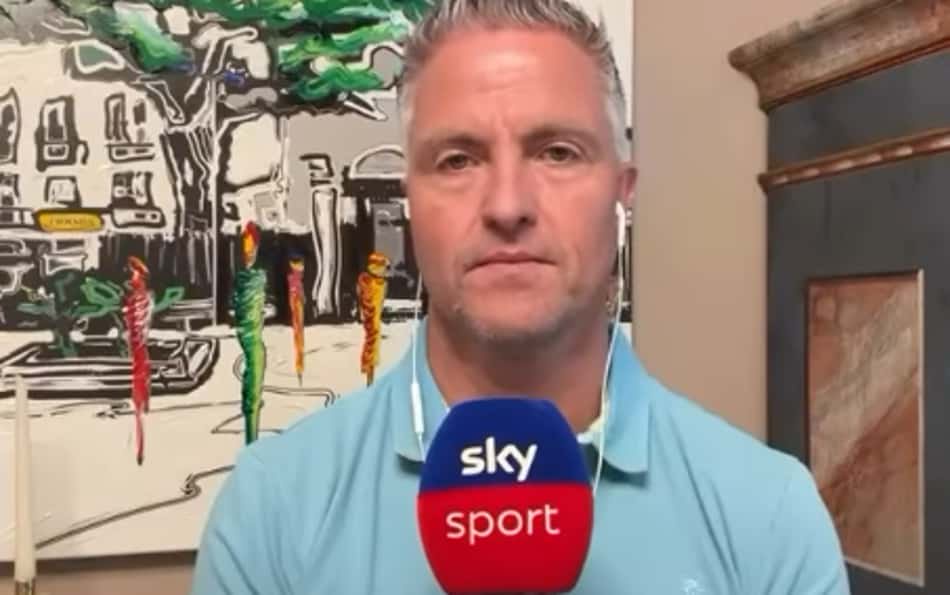Comentarista da F1, Ralf Schumacher em transmissão da Sky Sports