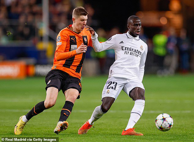 Ferland Mendy (R) is Real Madrid's starting left-back but the club are reportedly keen to add