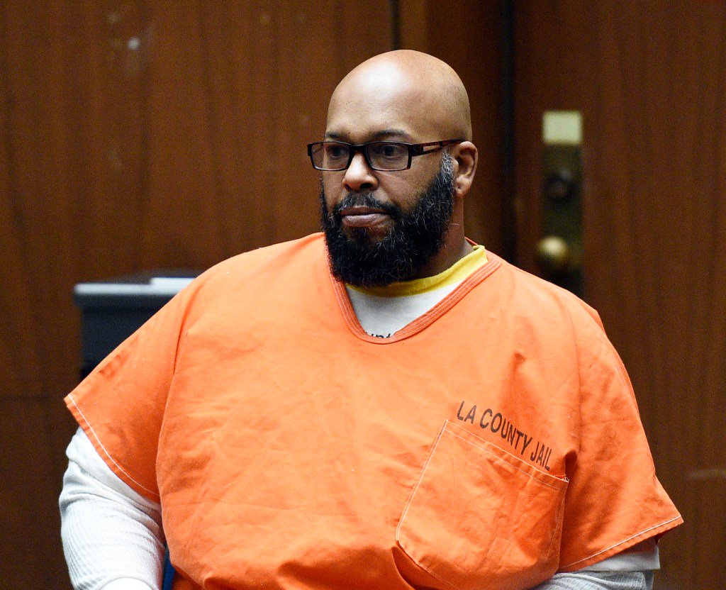 Suge Knight appears for a hearing at the Clara Shortridge Foltz Criminal Justice Center March 9, 2015 in Los Angeles, California.