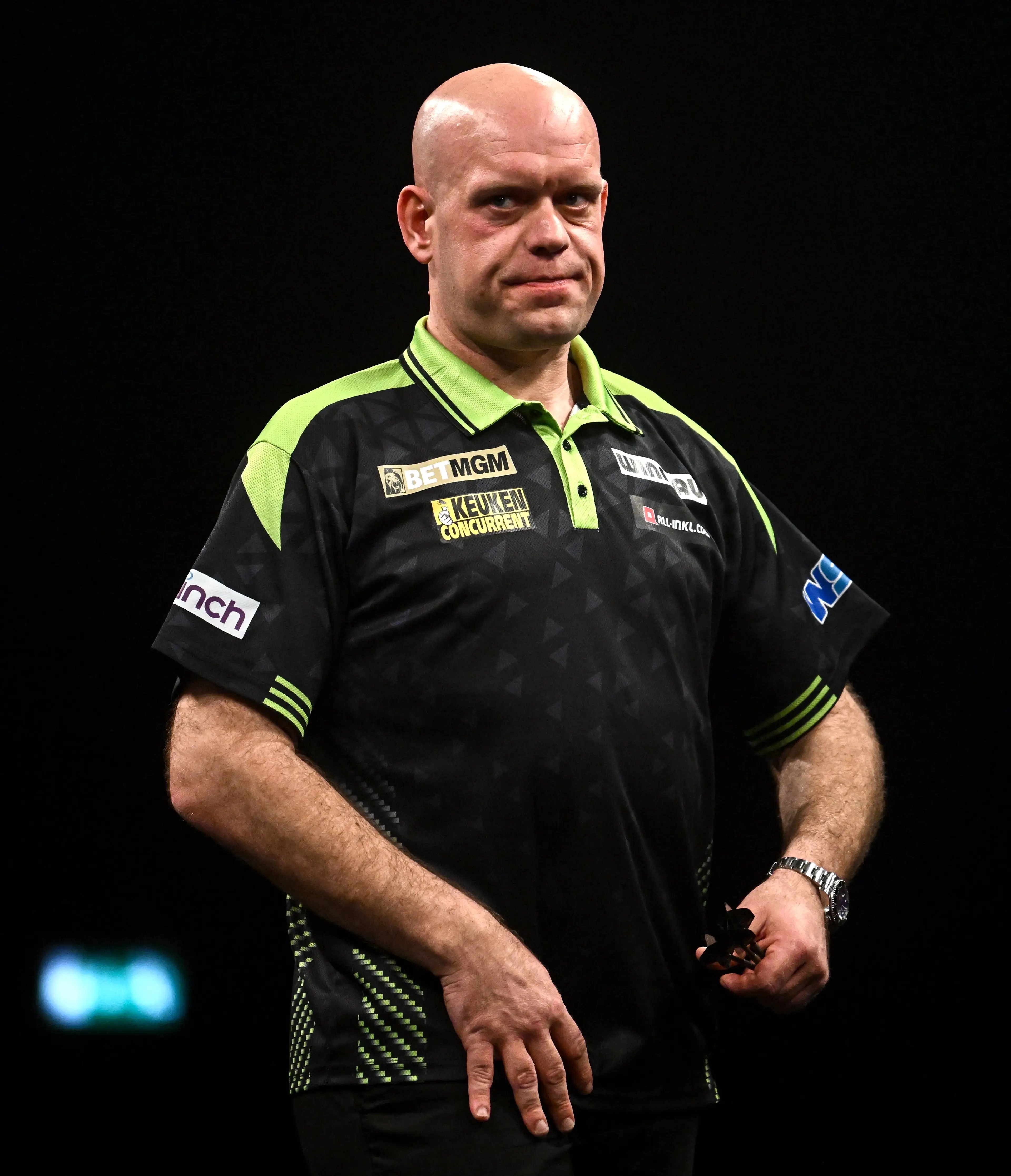 Van Gerwen has struggled for form of late. Image credit: Getty