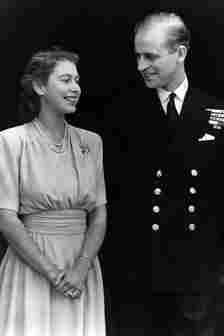 Princess Elizabeth and Philip Mountbatten Duke of Edinburgh on the occasion of their engagement at Buckingham Palace in...