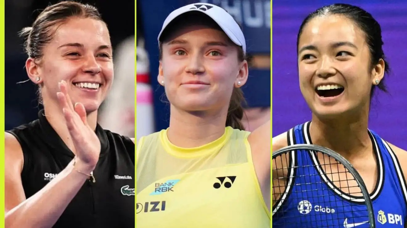Maja, Chwalinska, Elena Rybakina and Alex Eala