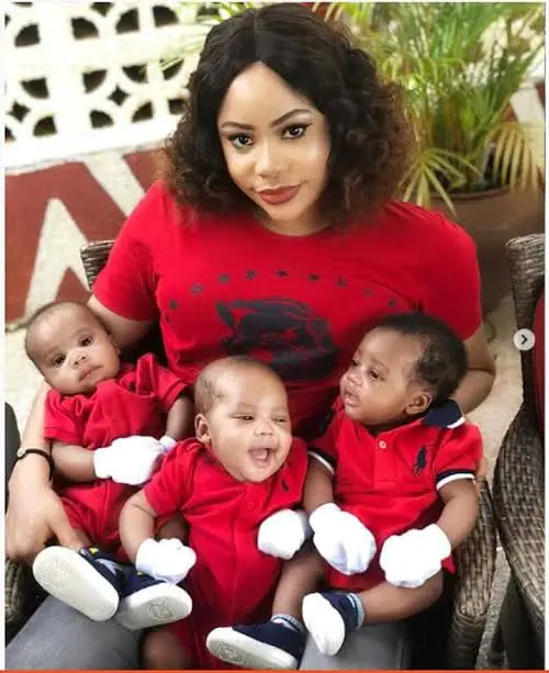 Nigerian Celebrities Didn’t Know Have Triplets (Photos)