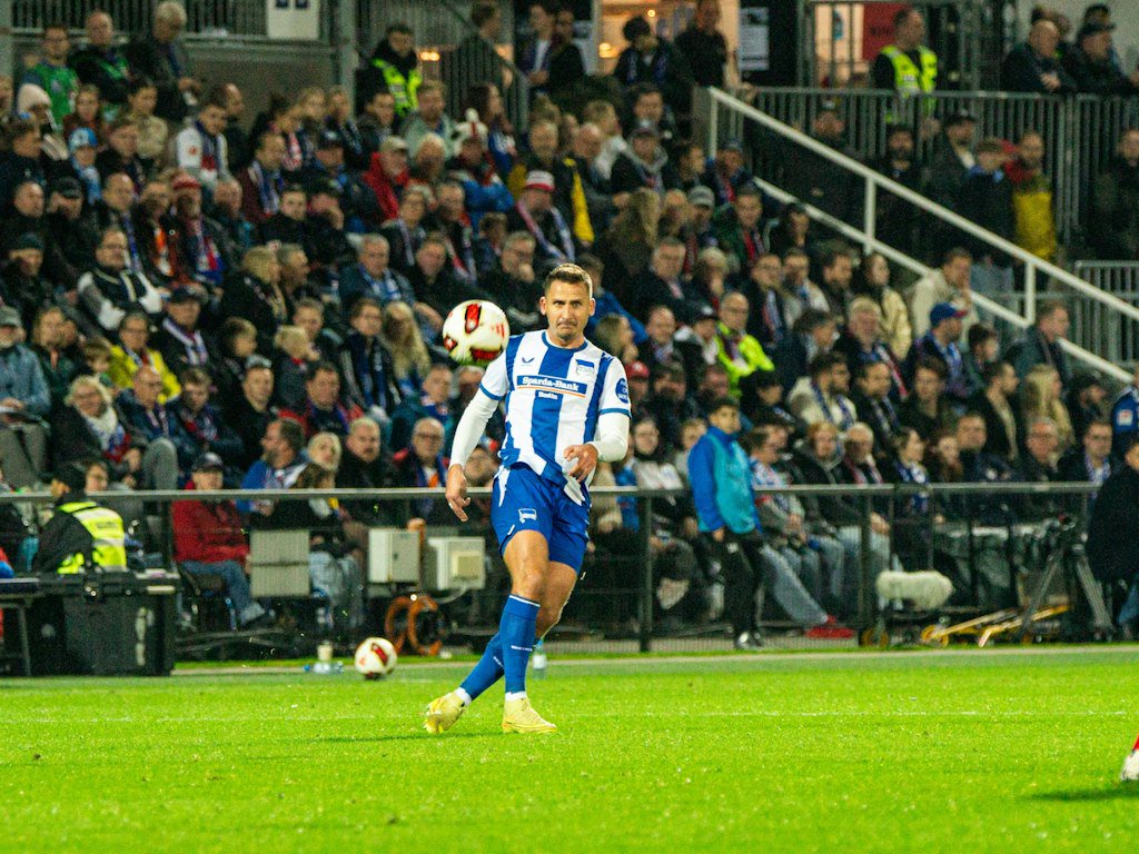Mittelfeldboss Paul Seguin glänzte mit Traumpässen, doch sie reichten nicht zum Hertha-Sieg.