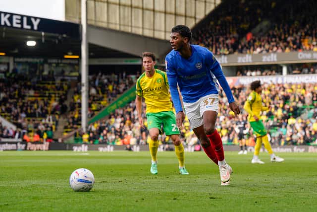 Iyad Mohamed impressed against Norwich on his Second Pompey start. Picture: Jason Brown