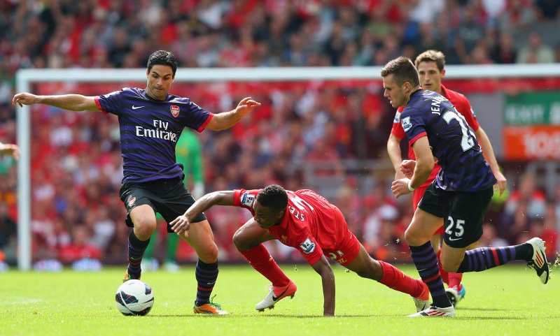 Arteta was still a player the last time Arsenal won at Anfield