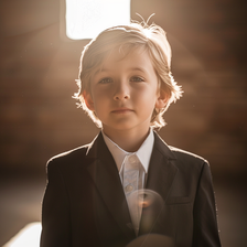 A little boy in a suit | Source: Midjourney