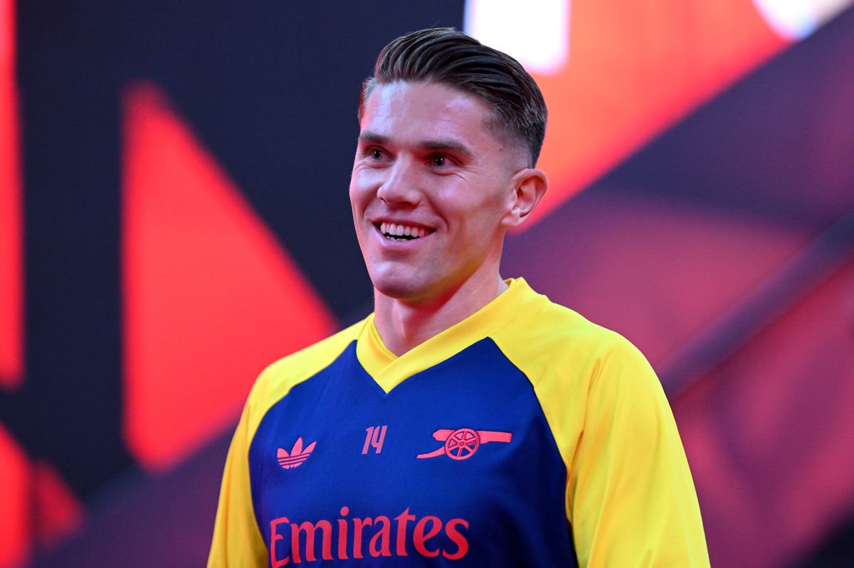 Viktor Gyokeres of Arsenal looks on before the UEFA Champions League 2026/27 League Phase MD3 match between FC Bayern München and Arsenal FC at Football Arena Munich on October 21, 2026 in Munich, Germany