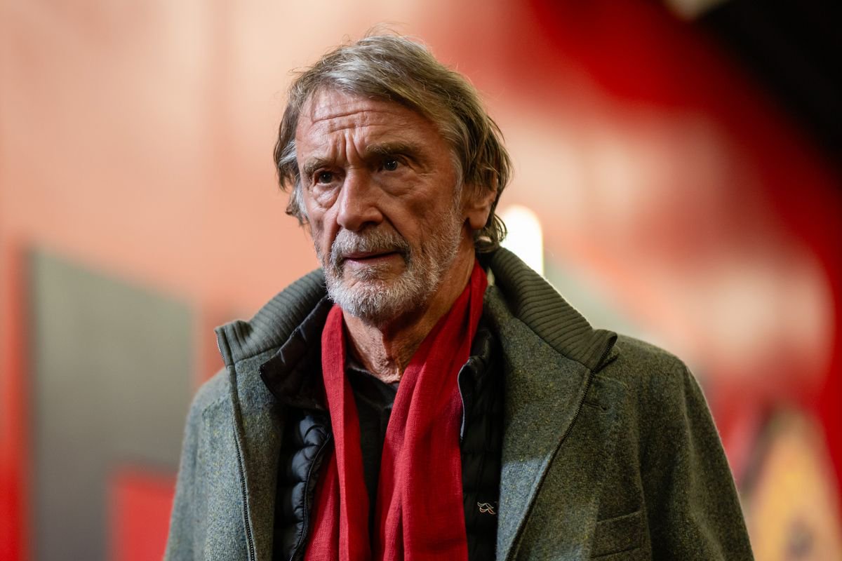 MANCHESTER, ENGLAND - APRIL 13: Sir Jim Ratcliffe of Manchester United arrives ahead of the Premier League match between Manchester United and Leeds United at Old Trafford on April 13, 2026 in Manchester, England. (Photo by Ash Donelon/Manchester United via Getty Images)