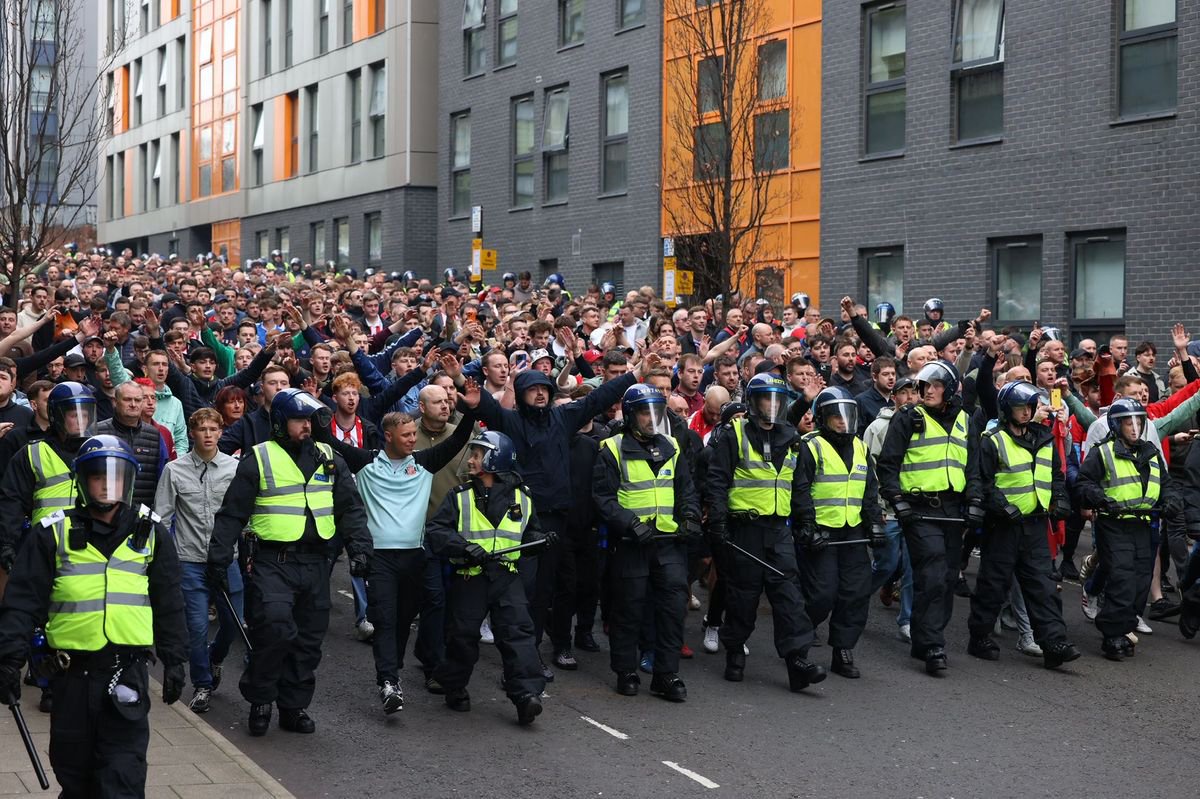 Sunderland fans arrive at St James' Park last season