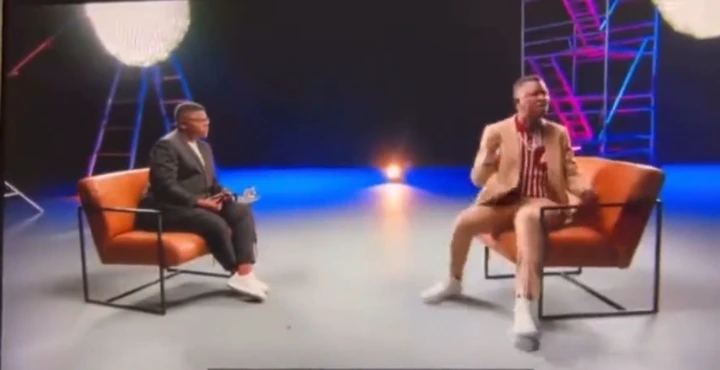 Toll A$$ Mo nearly broke the chair during his interview with Thembekile when he shouted at the crew