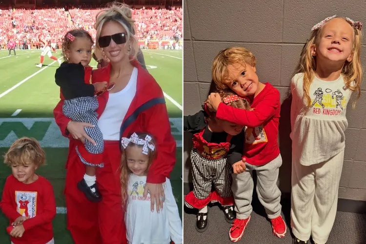 Brittany Mahomes and her kids 