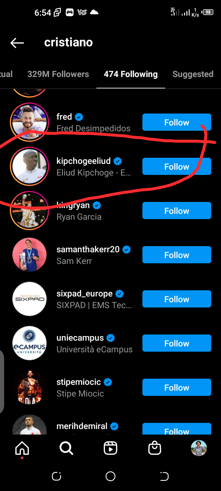 Lanes: The Only Kenyan Cristiano Ronaldo Follows On Instagram Lanes: The Only Kenyan Cristiano Ronaldo Follows On Instagram