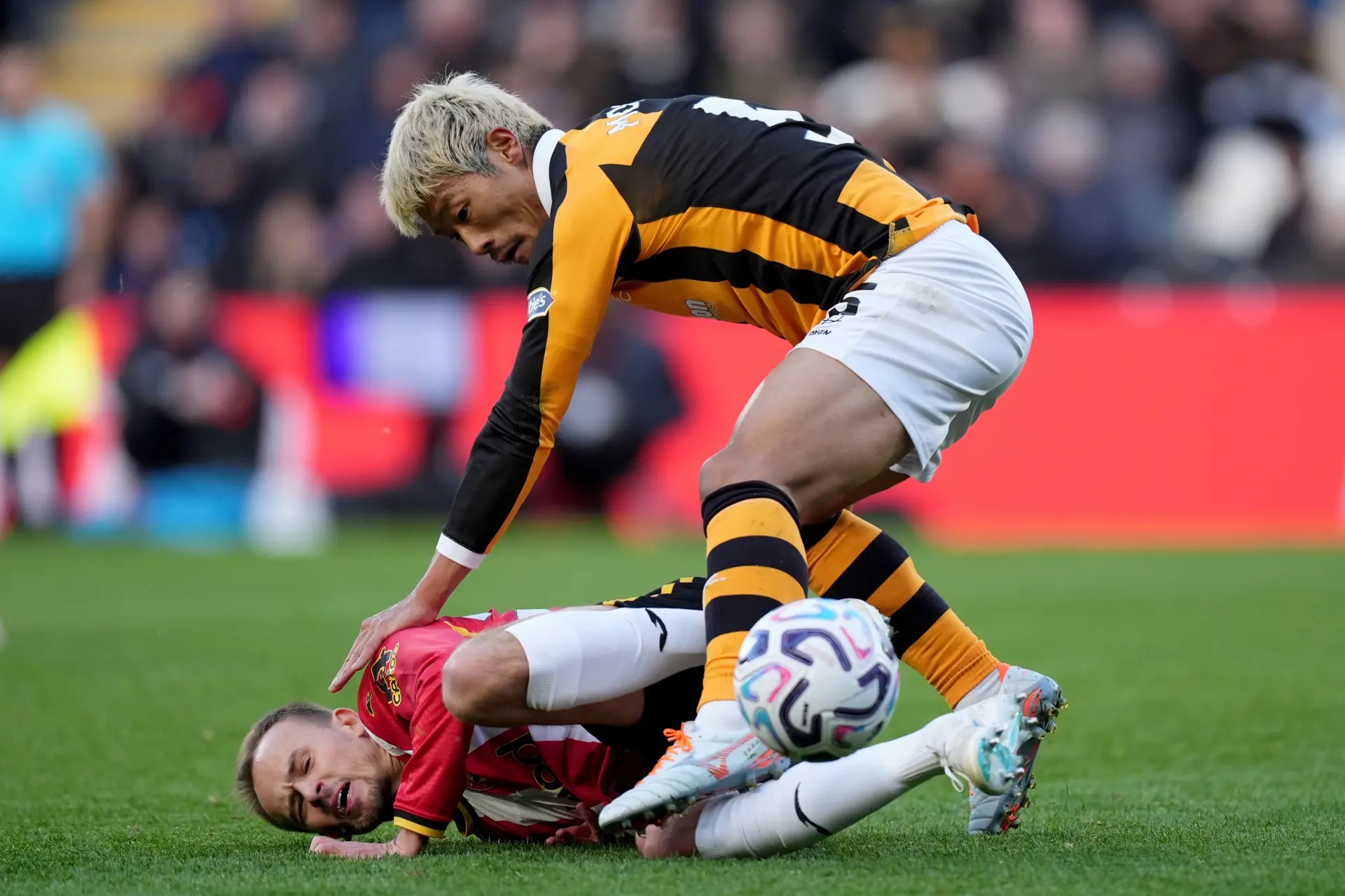 Brentford and Hull battling.