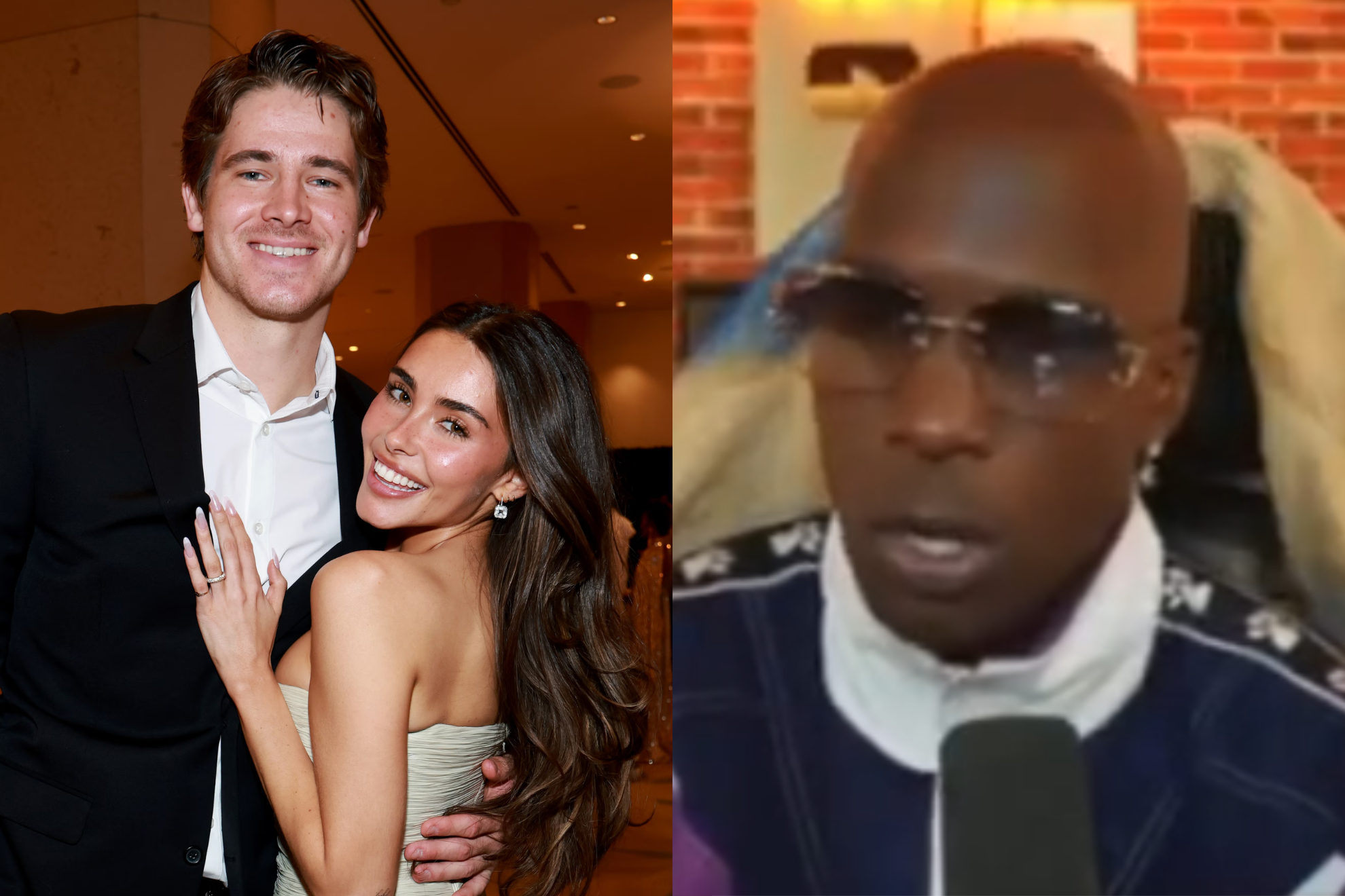 Chad Ochocinco reacts to seeing Madison Beer for the first time.