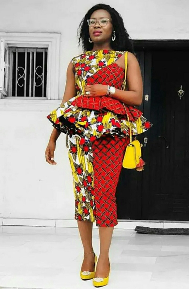 Ankara short skirt and top outlet designs