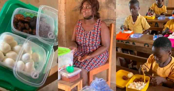 Reasons why Teacher Abenah Serwaah was sanctioned by GES for Feeding her students 3
