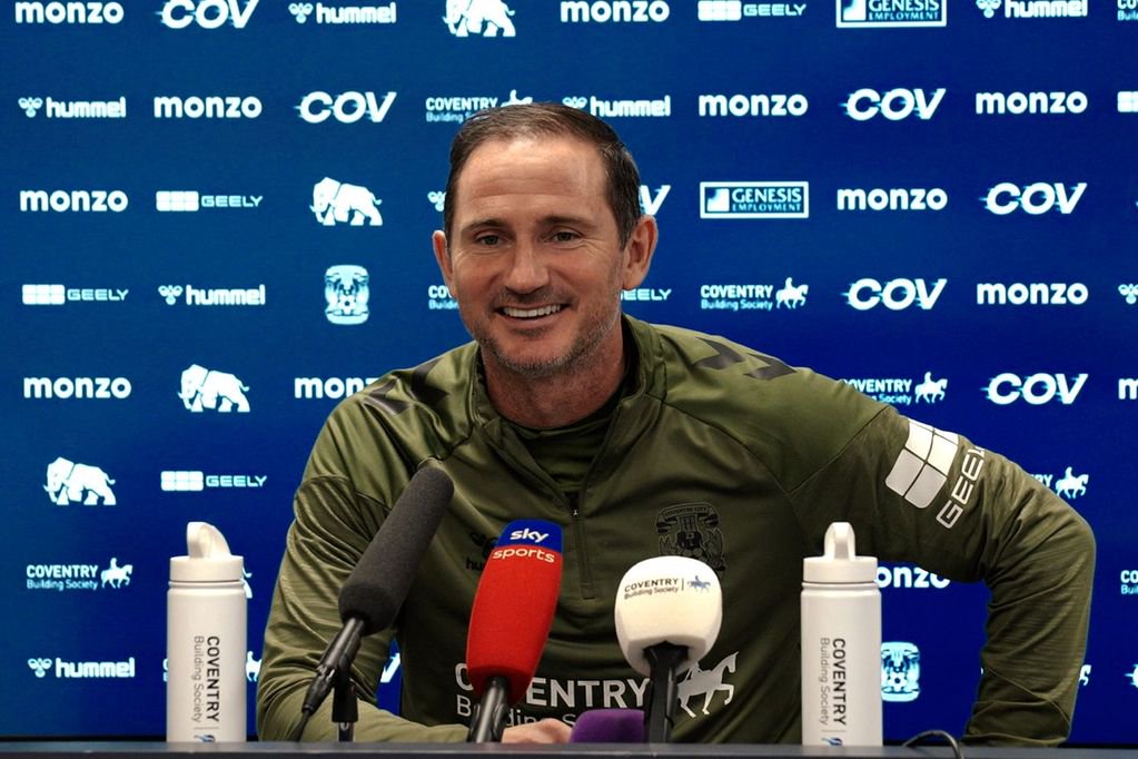 Frank Lampard was in good spirits at his pre-match press conference ahead of Fulham