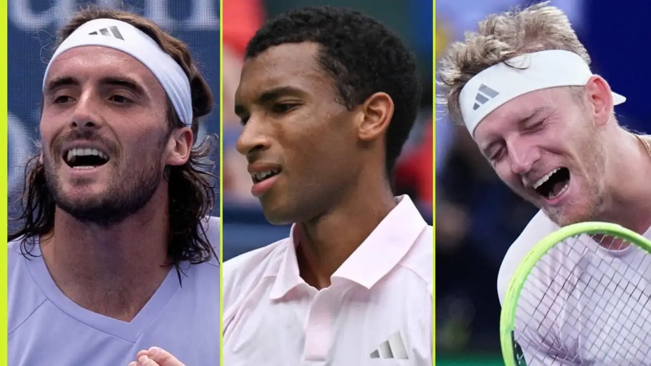 Stefanos Tsitsipas, Felix Auger-Aliassime and Alejandro Davidovich Fokina
