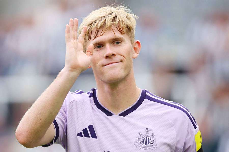 Newcastle United defender Lewis Hall.