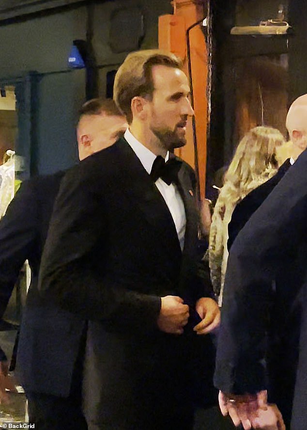 Harry Kane and his wife Kate celebrated his historic Ballon d'Or win on Monday night by heading to the swanky Cirque Le Soir club for a night of partying
