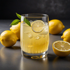 An AI-generated image of lemon juice