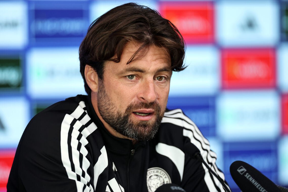Leicester City manager Russell Martin.