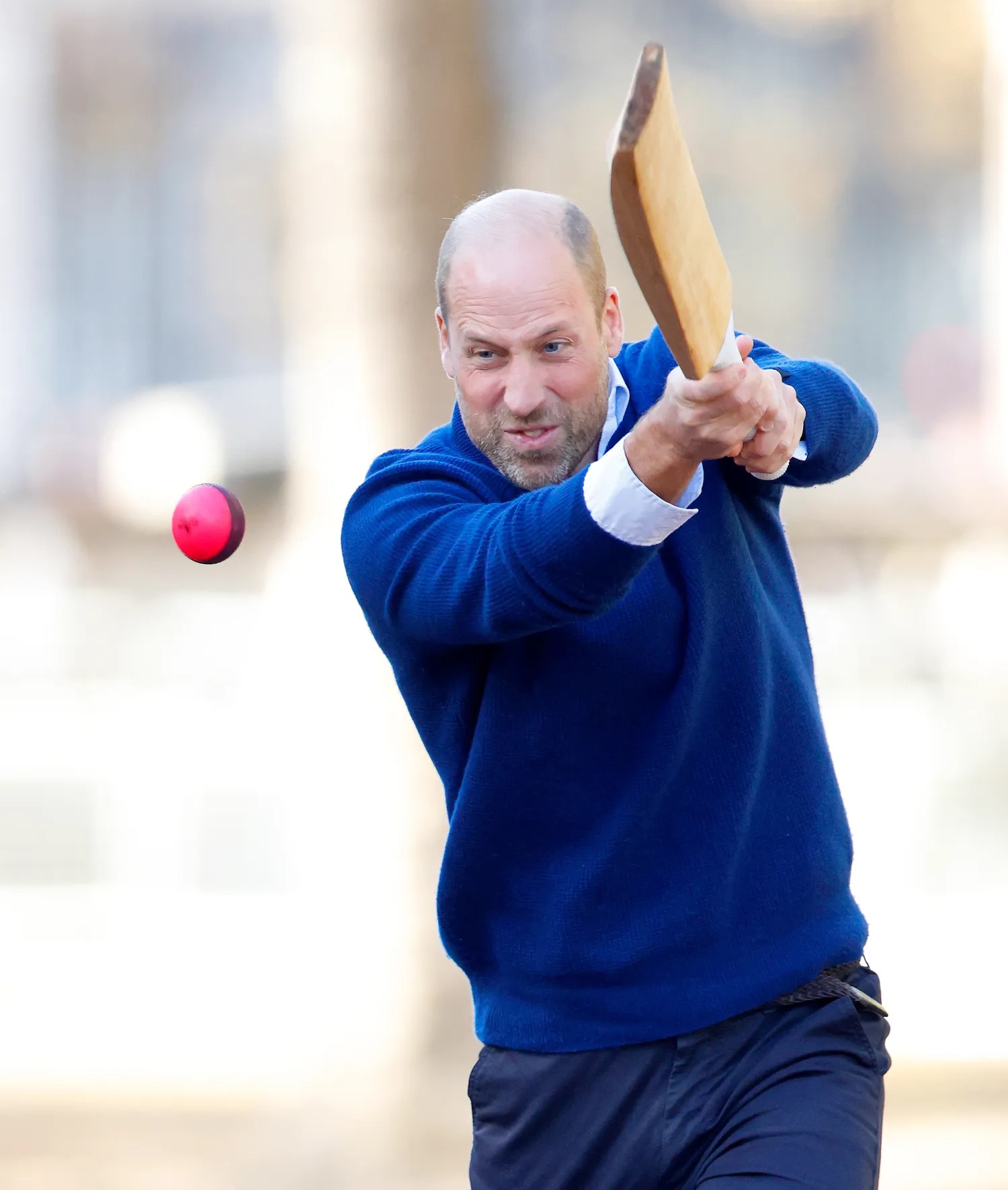 Prince William playing cricket on October 13, 2026.