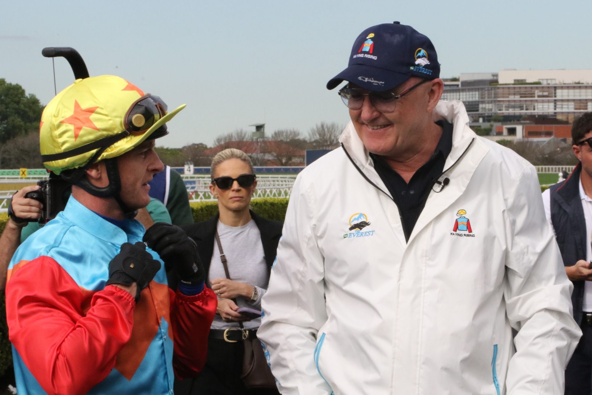 Trainer David Hayes and jockey Zac Purton at Randwick. Photo: HKJC