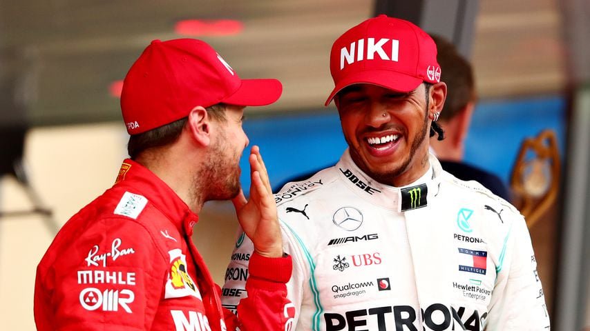 Sebastian Vettel und Lewis Hamilton in Monaco