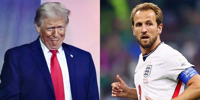 Donald Trump and Harry Kane