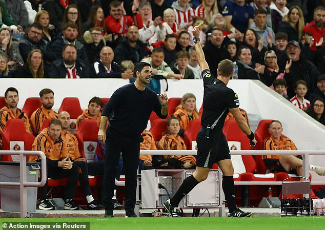 If Arteta wishes to present himself as a poster boy for the zen state and self-control in football matches, then he might wish to explain why he gets booked so often