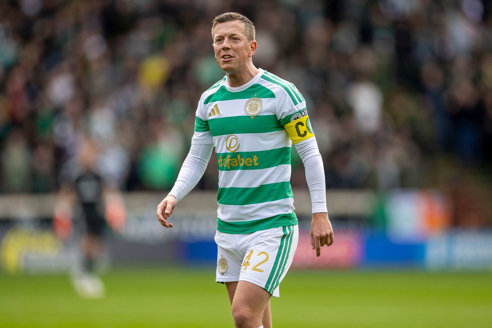 Celtic captain Callum McGregor at Fir Park