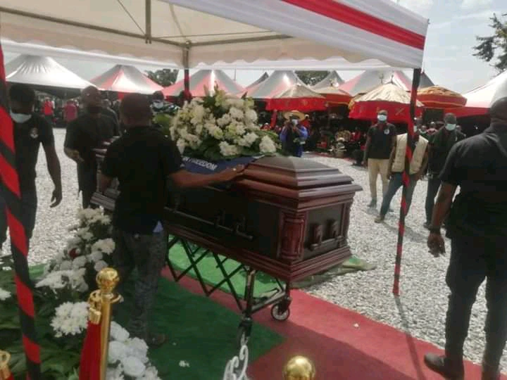 Sad Moments MPs Carried Hon. Ekow Quansah In His Coffin For Burial Service To Commence (Photos) 1