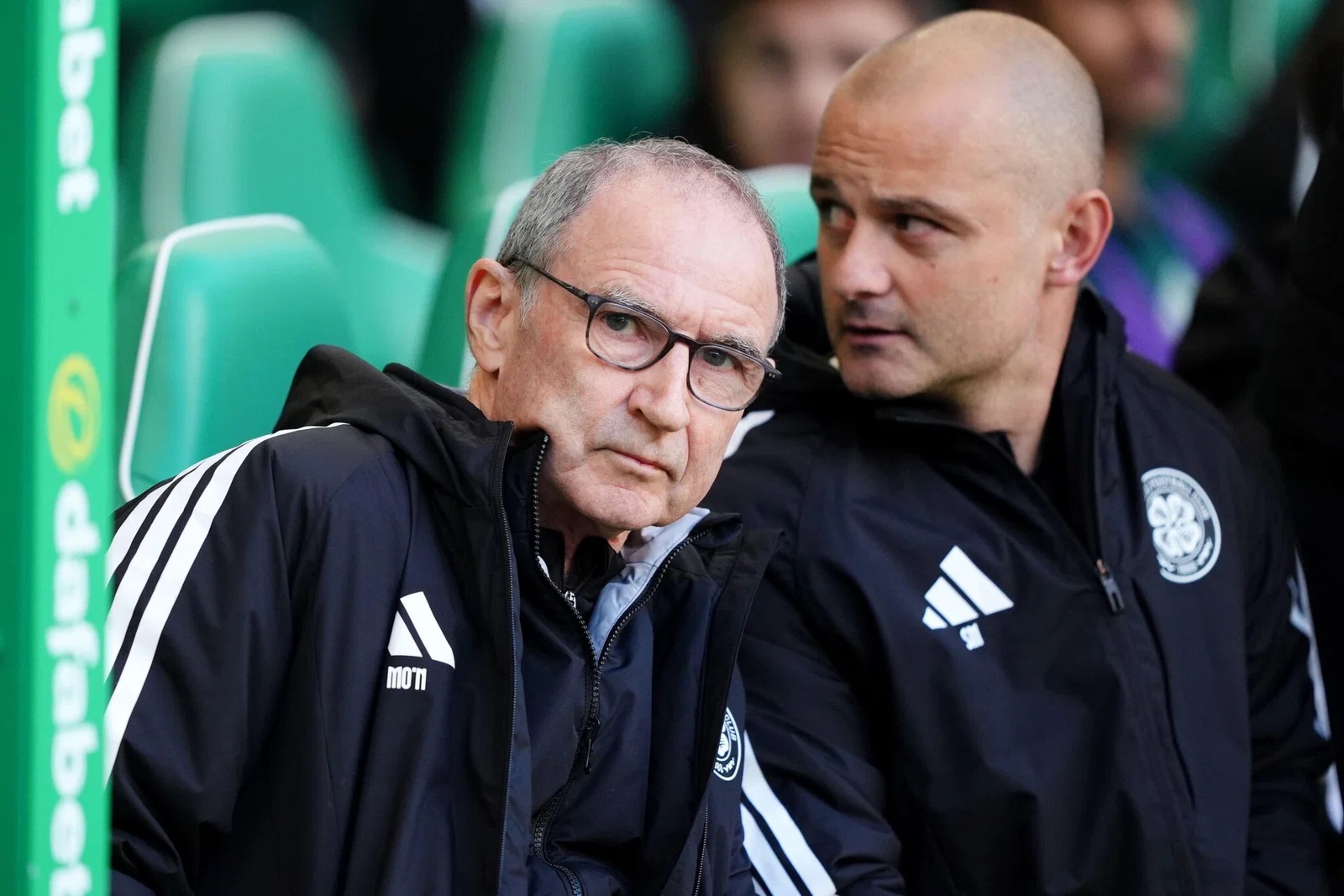 Celtic manager Martin O'Neill during the Premiership match at Celtic Park