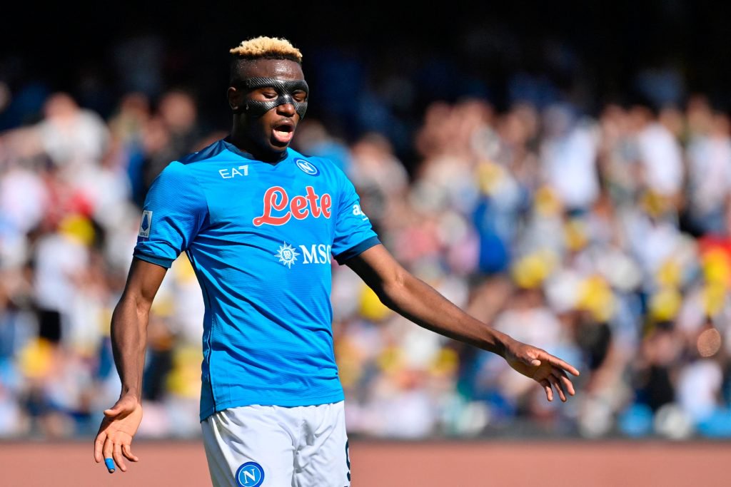 Victor Osimhen has not decided about his future amidst Manchester United links. (Photo by ALBERTO PIZZOLI/AFP via Getty Images)