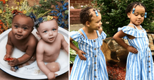 Mom of rare biracial twins hopes daughters will be a symbol against racism