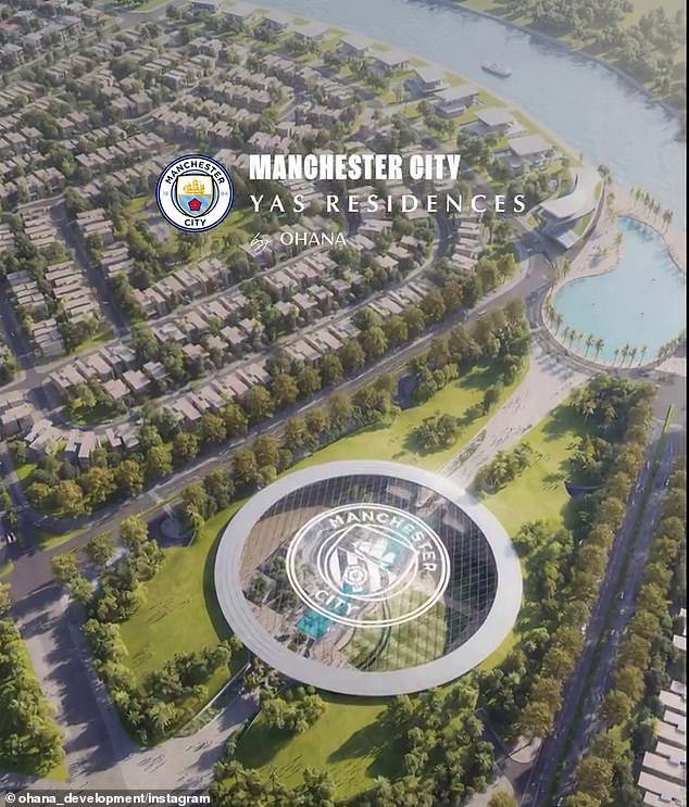 Erling Haaland announced he and his father Alf-Inge had both ‘got a house’ at Manchester City Yas Residences (Source: Ohana Development/Instagram)
