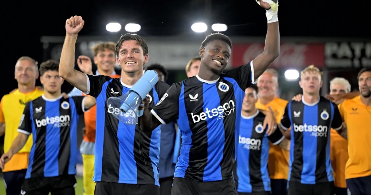 Club Brugge rises above Porto and Sporting in UEFA ranking