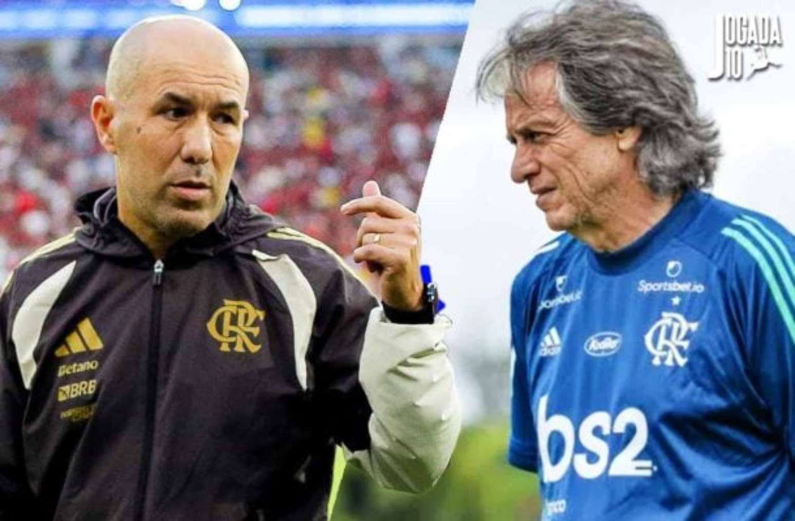 Jardim dá instruções durante Flamengo x Estudiantes –