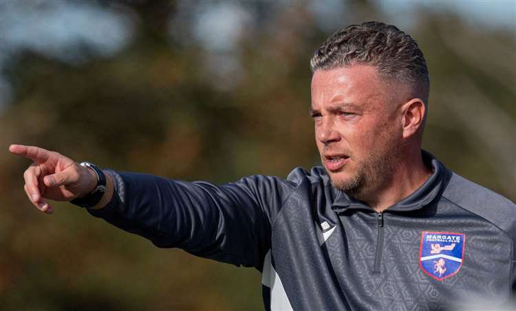 Margate No.2 Matt Longhurst - thinks recently-signed striker Elliott Duncan could already be in double figures for the club. Picture: Cadan Boynton (@cadanboyntonphotography)